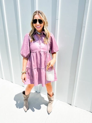 Posh In Purple Dress