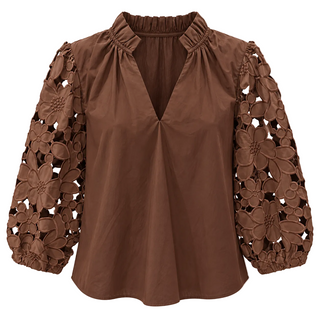 Fleur Cutout Sleeve Top