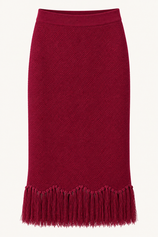 Vino Fringe Skirt