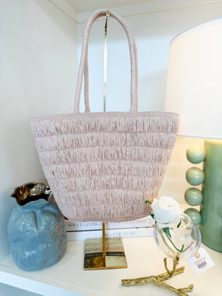 Sandy Straw Tote Bag