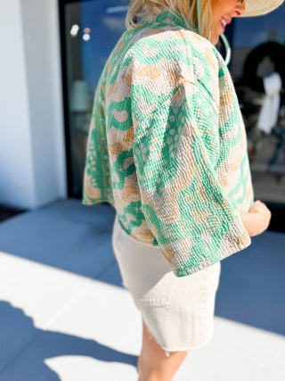 Short Sleeve Crop Jacket