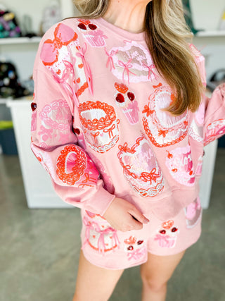 Pink Cakes & Pastries Sweatshirt