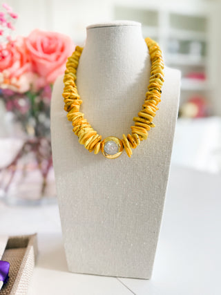The Sariah Magnesite & Pearl Necklace