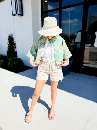 Short Sleeve Crop Jacket