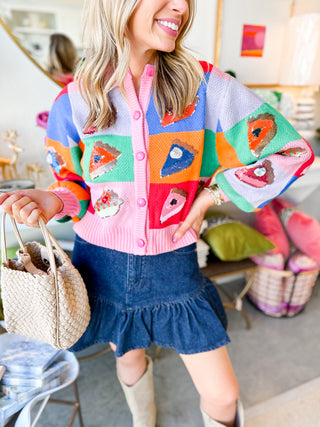 Piece of Pie Button Up Sweater