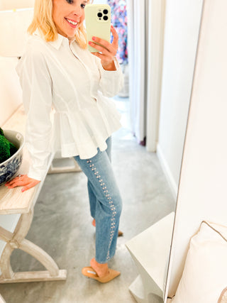 Cotswold Peplum Top