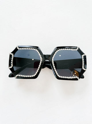 Geometric Rhinestone Sunglasses