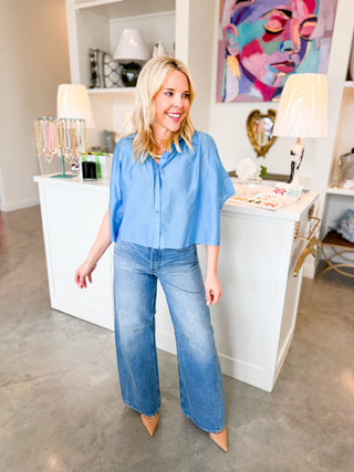 Turquoise Hayden Shirt