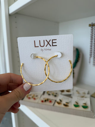 The Claire Zig Zag Hoops
