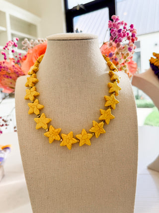 Magnesite Star Necklace - Large