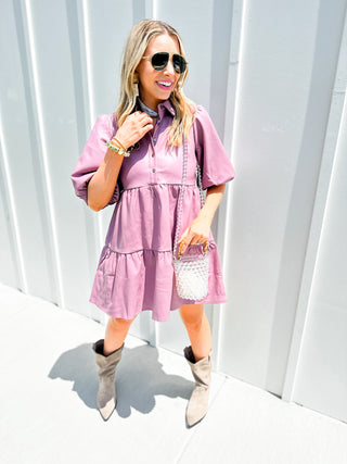 Posh In Purple Dress