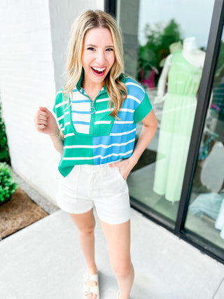 Fashionable Stripe Top