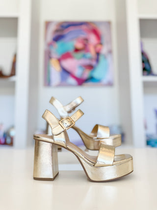 Macey Gold Heel