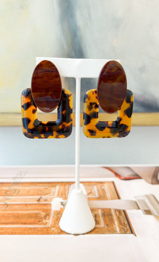 Technically Tortoise Earring