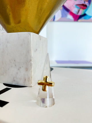 Gold Cross Ring