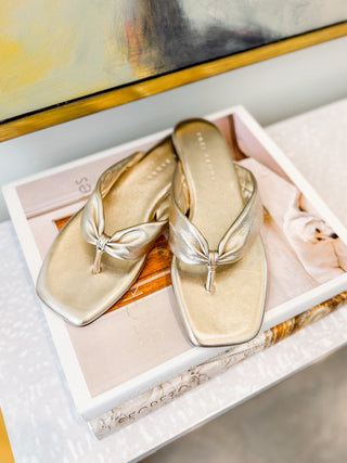 Gold Metallic Reece Sandal