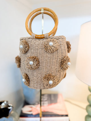 Mary Straw Handle Bag