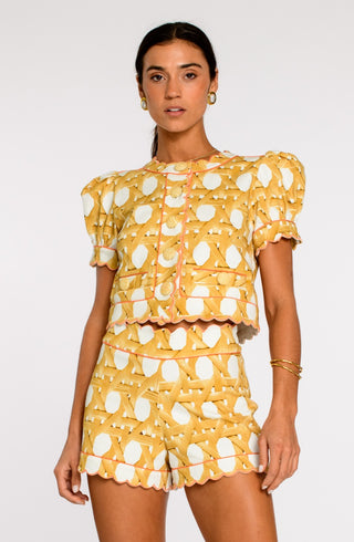 Wicker Print Coco Top