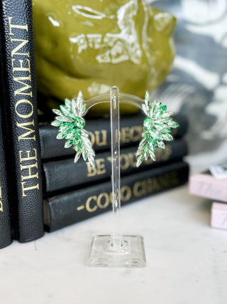 Crystal Wing Earring