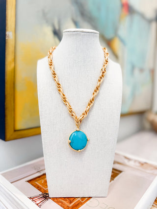 Turquoise Drop Necklace