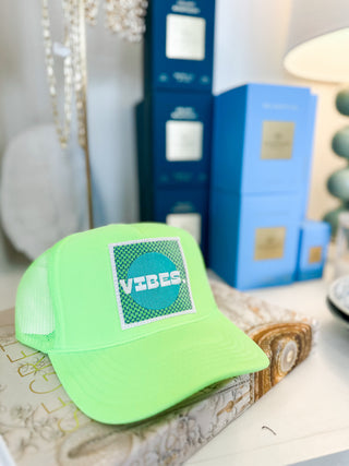 Neon Yellow Vibes Trucker Hat
