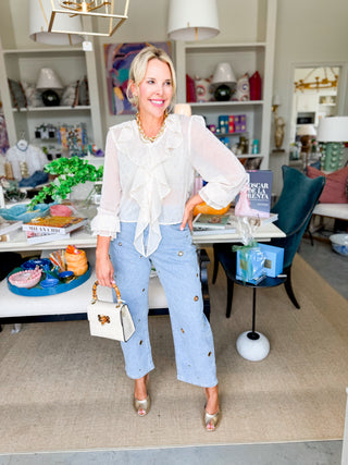 The Golden Hour Ruffle Blouse