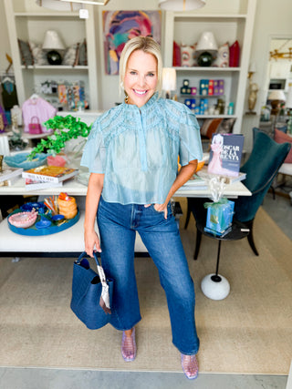 The Hayden Ruffle Shirt