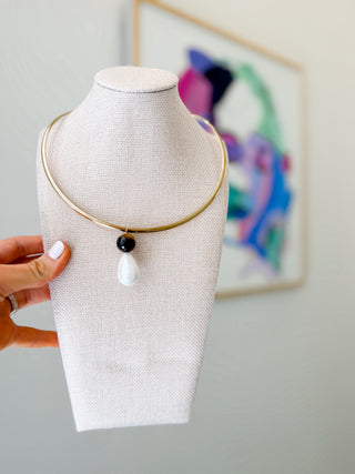 Mighty Gemstones Wire Necklace