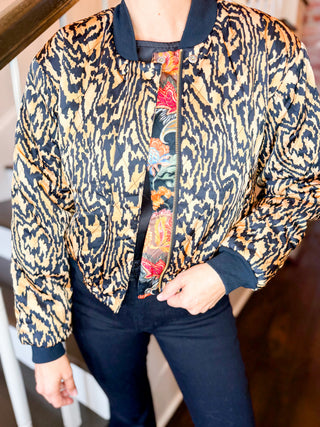 Farley Paisley Bomber Jacket