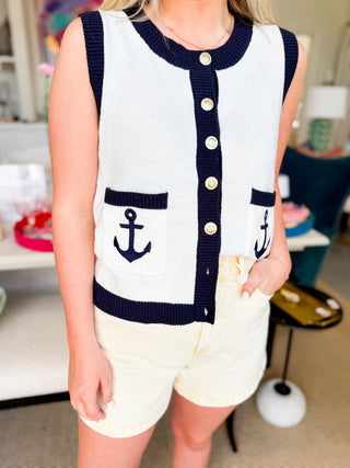 Lilian Contrast Knit Top