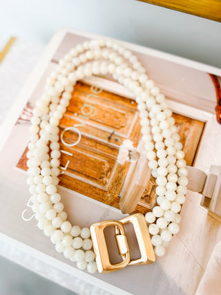 Layered Agate Ball Necklace