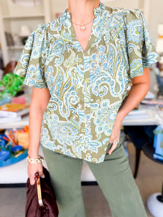 Wanderlust Paisley Blouse