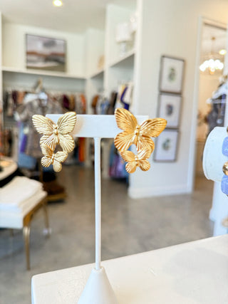 The Genevieve Butterfly Drop Earrings