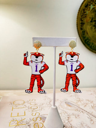 Mike the Tiger Drop Earrings