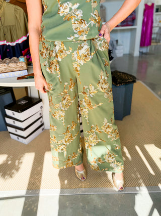 Golden Hour Sequin Wide Leg Pants