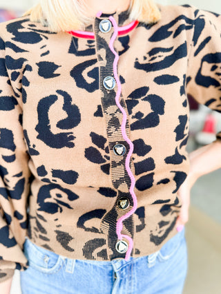 Leopard Colson Cardigan