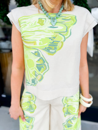 Clouded Yellow Hatti Top