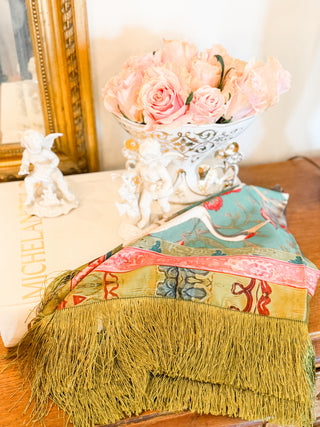 Crane Season Fringe Scarf