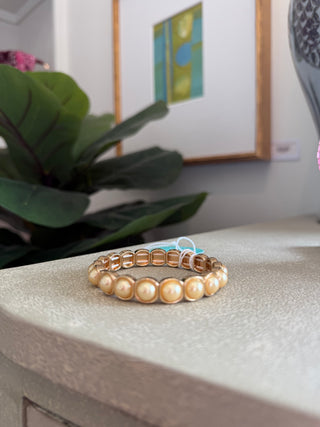 Round Beaded Stretch Bracelet