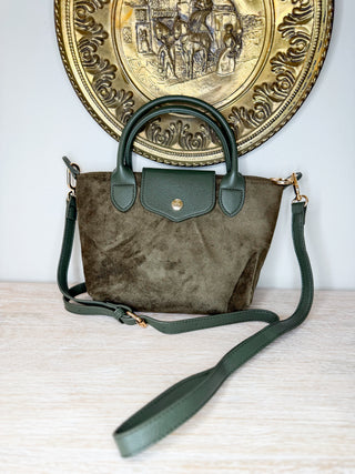 Tack Room Suede Bag