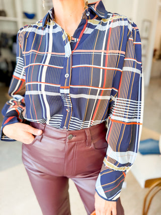 Ridgeline Plaid Top