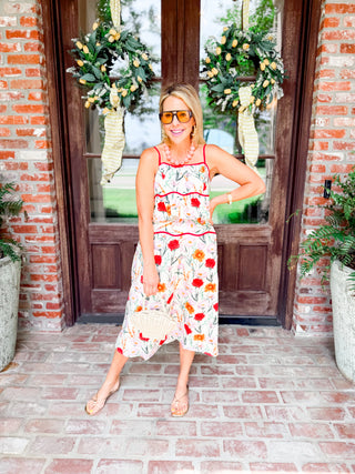 Ember Floral Peplum Top