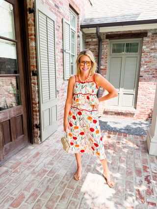 Ember Floral Peplum Top