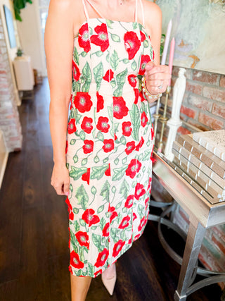 Ivy Floral Midi Dress