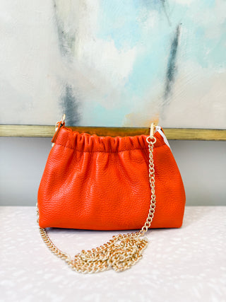 Italian Leather Clutch & Crossbody Bag