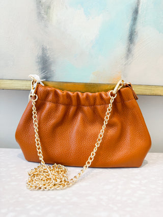 Italian Leather Clutch & Crossbody Bag