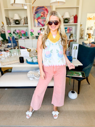 Garden Party Embroidered Top