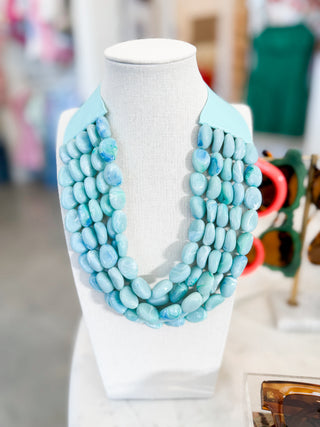 Sea Glass Layered Necklace