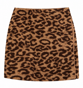 Espresso Print Mini Skirt