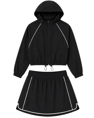 On the Move Windbreaker Skort Set